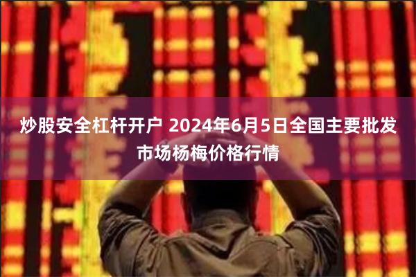 炒股安全杠杆开户 2024年6月5日全国主要批发市场杨梅价格行情