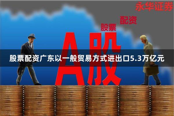 股票配资广东以一般贸易方式进出口5.3万亿元